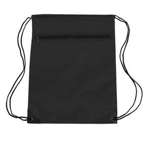 NWOT - Liberty Bags Zipper Drawstring Backpack - Black - 8888